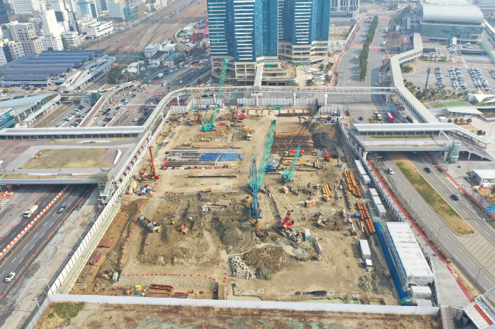 부산 북항 재개발 지구 C-1블록 복합환승센터. 부산항만공사 제공