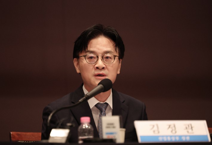 김정관 산업통상부 장관. 연합뉴스