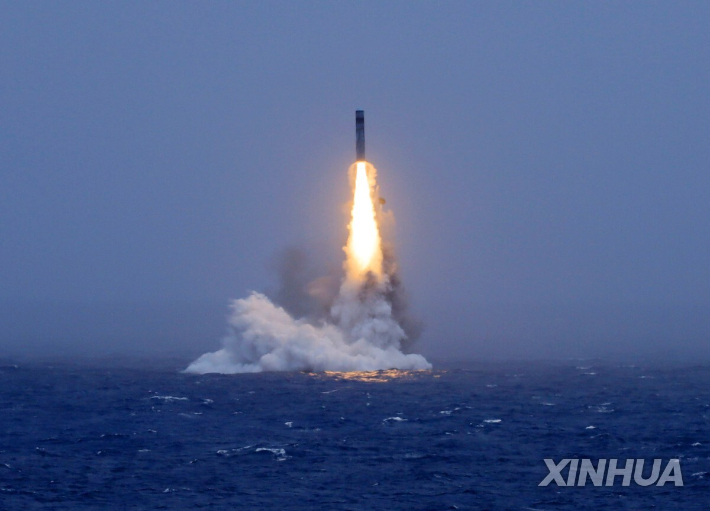 지난달 중국의 잠수함발사탄도미사일(SLBM) 시험 발사. 연합뉴스