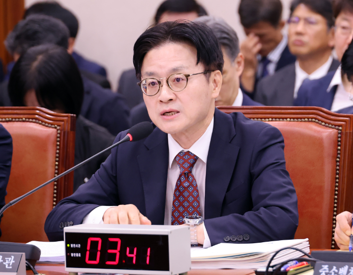 발언하는 김정관 산업통상부 장관. 연합뉴스