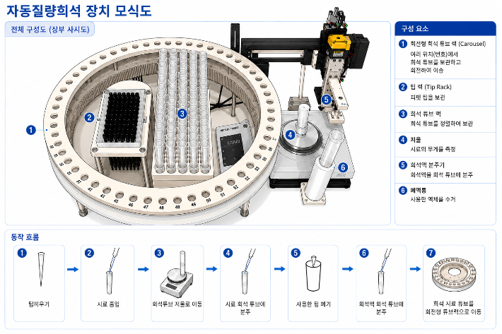 자동 질량비 희석 장치 모식도. 지질자원연 제공