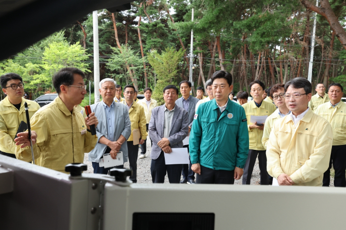 포항시, 산림청장과 소나무재선충병 항공방제 합동 점검