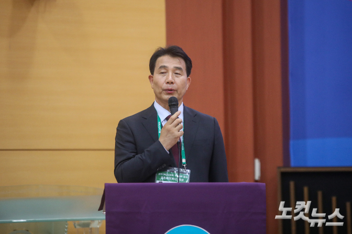 부총회장 목사 후보 기호 2번 배현석 목사. 최화랑 기자