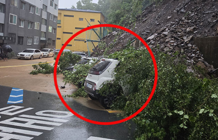 거제 산사태. 경남소방본부 제공