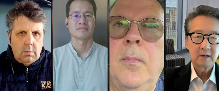 왼쪽부터 마크 리퍼트 전 주한미국 대사, 앤드루 여 브루킹스연구소 한국석좌, 시드니 사일러 CSIS 선임고문, 빅터 차 CSIS 한국석좌. CSIS 유튜브 채널 캡처