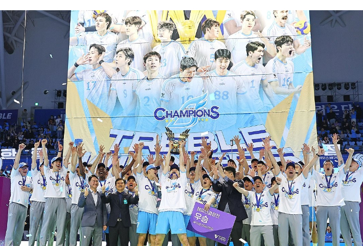 2025-2026시즌 우승팀 대한항공. 연합뉴스