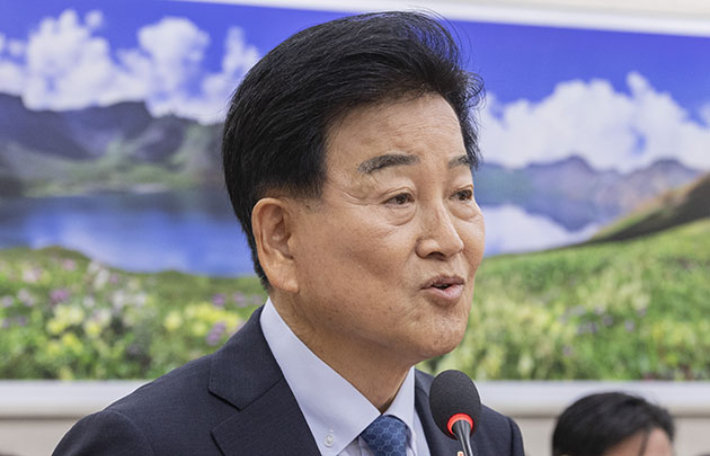 정동영 통일부 장관이 발언하고 있다. 연합뉴스