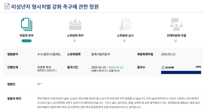 국회 전자청원 게시판 캡처