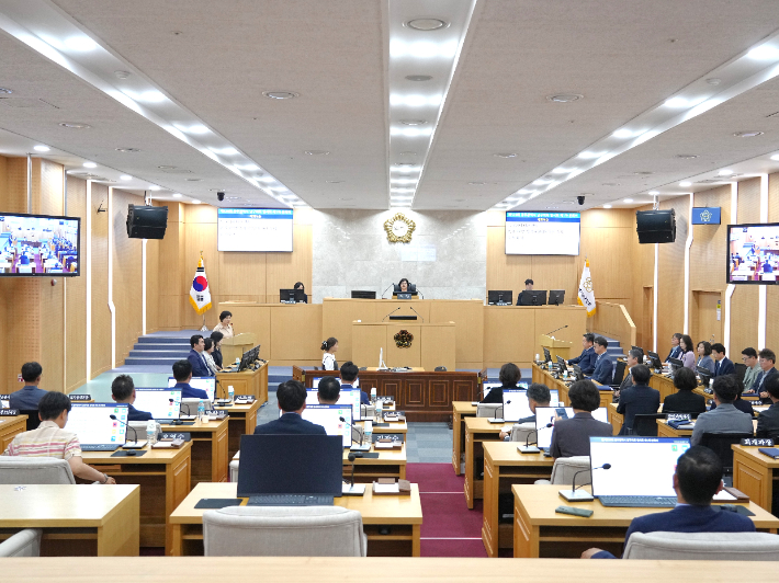 전남광주통합특별시 남구의회 본회의장 모습. 남구의회 제공