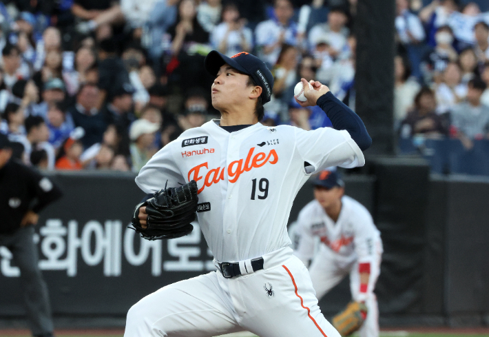 한화 선발투수 왕옌청. 연합뉴스