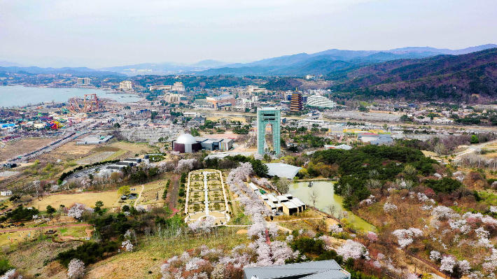 경주 보문관광단지 전경. 경북문화관광공사 제공