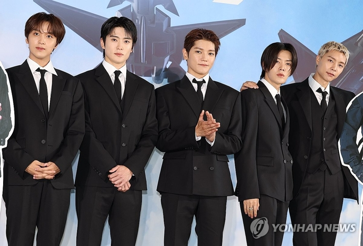 왼쪽부터 NCT 127 해찬, 재현, 태용, 유타, 쟈니. 연합뉴스