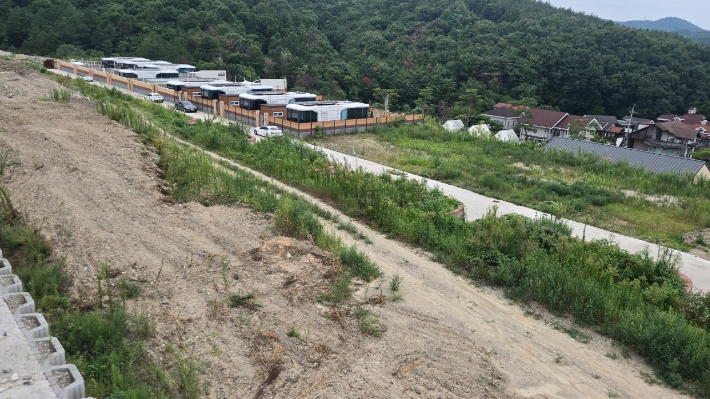 실리카 온천수가 발견된 경주 북군동 일대. 독자 제공