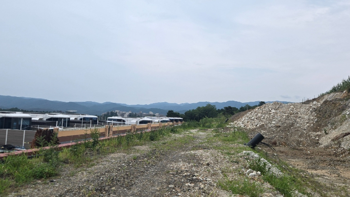실리카 온천수가 발견된 경주 북군동 일대. 독자 제공