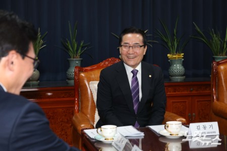 김민석 민주당 대표 한교총 예방