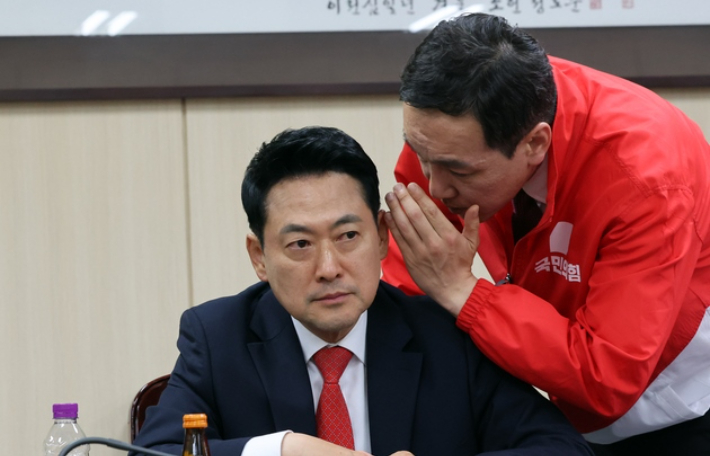 오세훈·한동훈, 장동혁 동시 직격…"뺄셈 정치·사당화"[노컷브이]