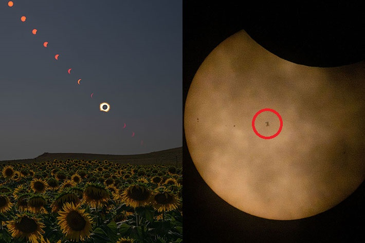 개기일식 장면. NASA/빌 인갈스(Bill Ingalls)/조엘 코우스키(Joel Kowsky)