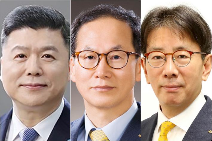 KB금융 회장 후보 권광석(왼쪽부터)·양종희·이재근 압축. 연합뉴스