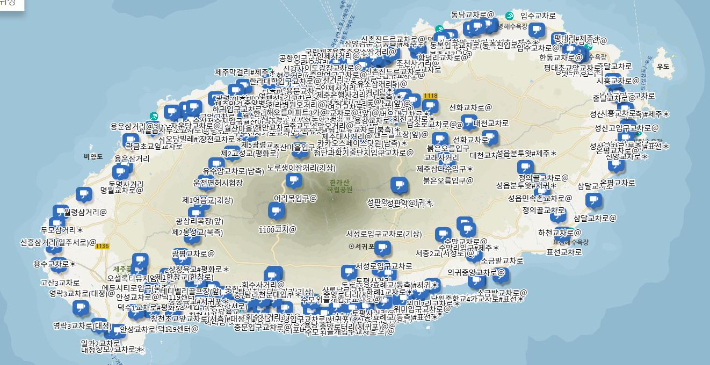 제주도 교통정보센터가 운영중인 CCTV. 홈페이지 갈무리