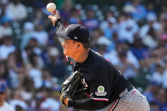 MLB 미네소타에서 방출 대기 통보를 받은 우완 고우석. 연합뉴스 