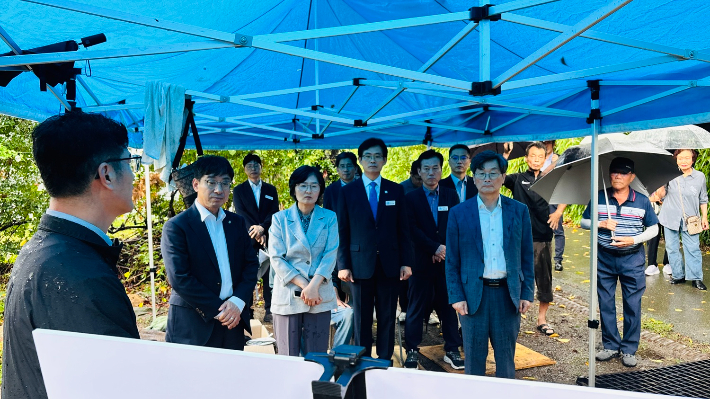국민권익위원회 현장 실지조사. 창원시 제공 