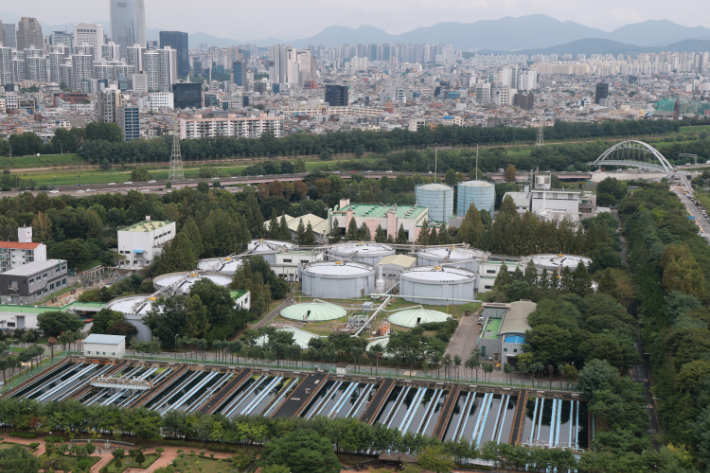 용산공원 대안으로 떠오른 탄천물재생센터 부지. 연합뉴스