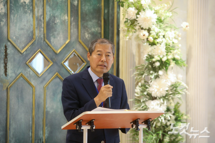 전북목사총대협의회 회장 안창현 목사가 설교를 전하고 있다. 최화랑 기자