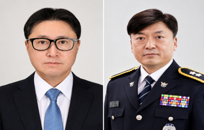 양영우 신임 광주경찰청장·김호승 전남경찰청장. 광주·전남경찰청 제공