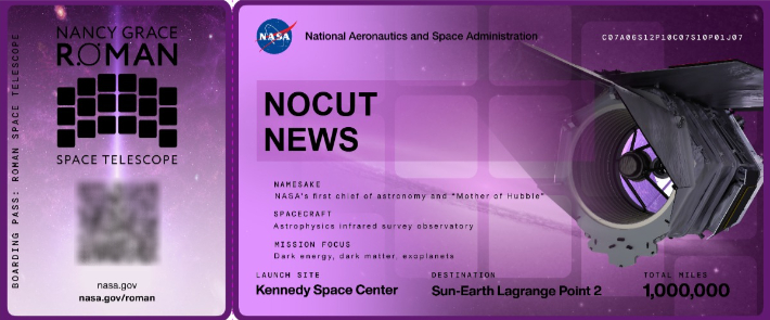 낸시 그레이스 로만 우주망원경 발사 이벤트에 신청한 노컷뉴스. NASA