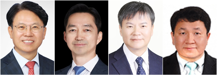 중대범죄수사청장후보추천위원회는 4일 정부서울청사에서 회의를 열어 초대 중수청장 후보로 김관정 변호사(왼쪽부터), 김지용 변호사, 문홍주 변호사, 이윤제 명지대 법학과 교수 등 모두 4명을 선정해 행정안전부 장관에게 추천하기로 의결했다고 밝혔다. 연합뉴스