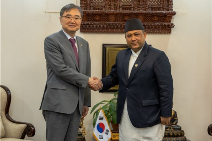 한국-네팔 외교장관 회담. 연합뉴스
