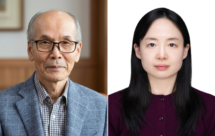 대한민국예술원상 문학 부문 수상자 이동하 작가(왼쪽), 젊은예술가상 문학 부문 수상자 최은영 작가. 대한민국예술원 제공