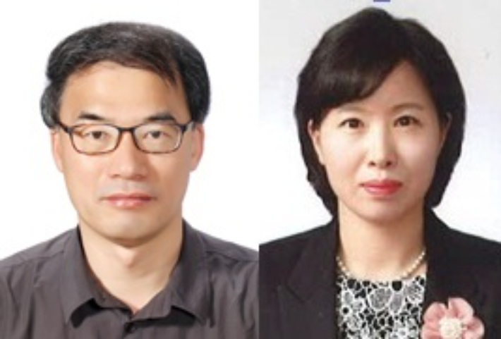 왼쪽부터 김일섭, 박영옥 서기관 승진자. 전북교육청 제공