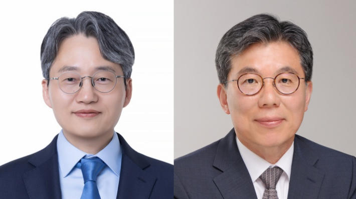 왼쪽부터 윤린 교수, 송복섭 교수. 한밭대 제공