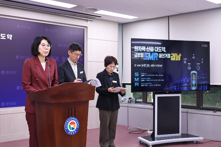 경남도 산업국 브리핑. 경남도청 제공 