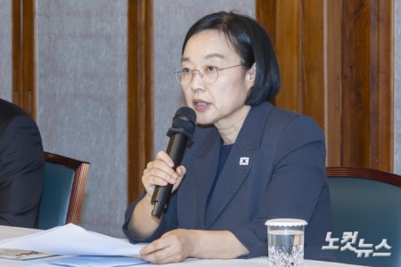 한성숙 국무총리가 2026년 9월  13일 서울 종로구 삼청동 국무총리 서울공관에서 열린 고위당정협의회에서 발언하고 있다.