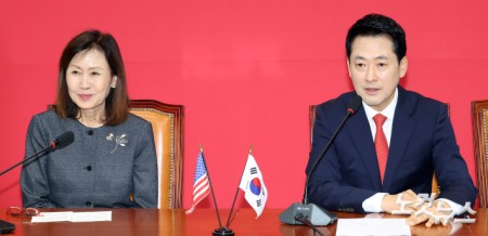 장동혁 대표, 미셸 스틸 주한미국대사 접견