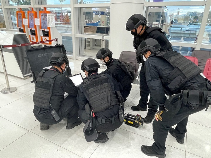 제주공항 폭발물처리반. 한국공항공사 제주지역본부 제공 