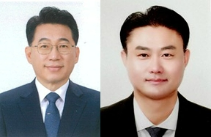 왼쪽부터 충청북도 허창원 대변인, 곽노현 서울세종본부장. 충청북도 제공