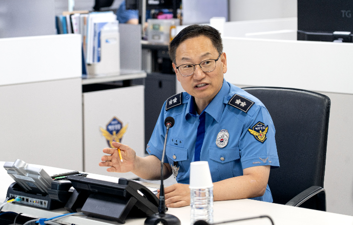 박재화 제24대 남해지방해양경찰청장. 남해지방해양경찰청 제공 