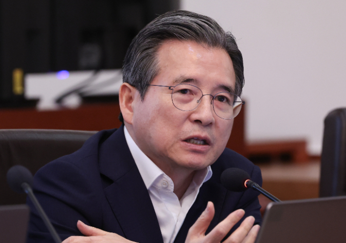 국무회의에서 발언하는 김용범 전 정책실장. 연합뉴스