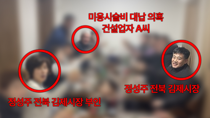 정성주 전북 김제시장 등 17명의 지난 2023년 12월 29일~31일 제주 여행 사진 일부. 그래픽=김현주 PD