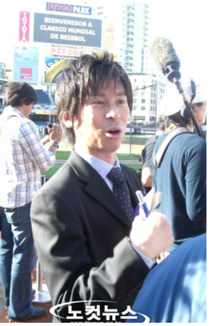 2009년 WBC 당시 미국 샌디에이고 현장 취재를 하는 무로이 기자. 노컷뉴스 
