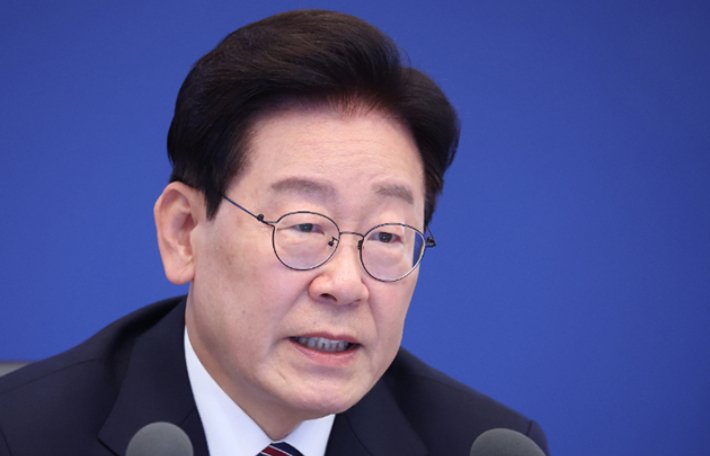 이재명 대통령이 발언하고 있다. 연합뉴스