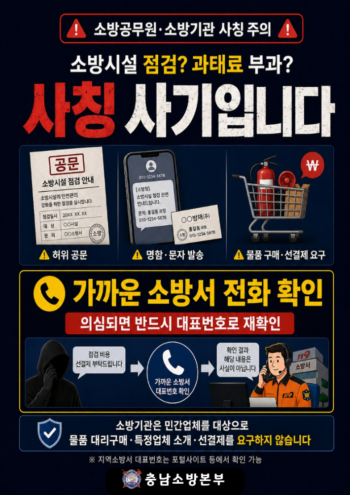 충남소방본부 제공