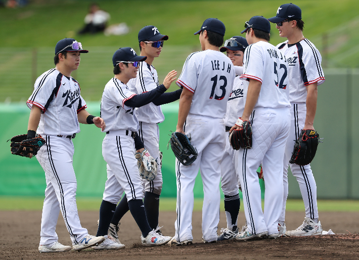 태국 상대로 18-1 콜드게임 승 거둔 한국. 연합뉴스