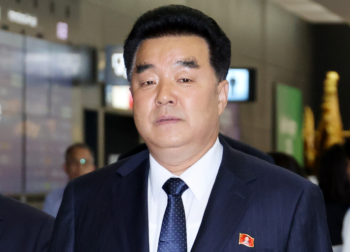 김일국 북한 체육상, 8년 만에 일본 입국. 연합뉴스