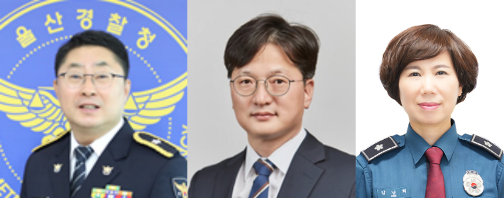 송승현·김찬수·김남희 경무관. 충북경찰청 제공