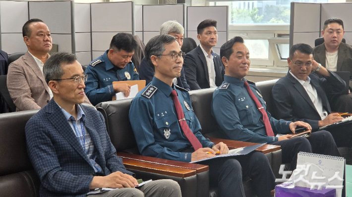30일 인천경찰청 기자간담회 현장 모습. 박창주 기자