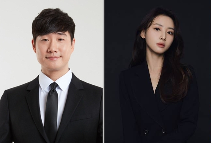 배성재(왼쪽)와 김다영 부부. MBN·SBS 제공